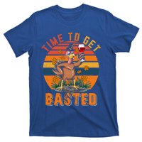 Vintage Retro Time To Get Basted Funny Turkey Ing Wine Gift T-Shirt