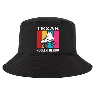 Vintage Retro Texas Roller Derby Women Roller Skating Cool Comfort Performance Bucket Hat