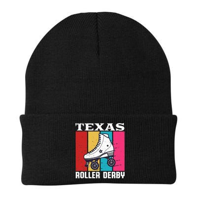 Vintage Retro Texas Roller Derby Women Roller Skating Beanie
