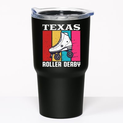 Vintage Retro Texas Roller Derby Women Roller Skating Tumbler