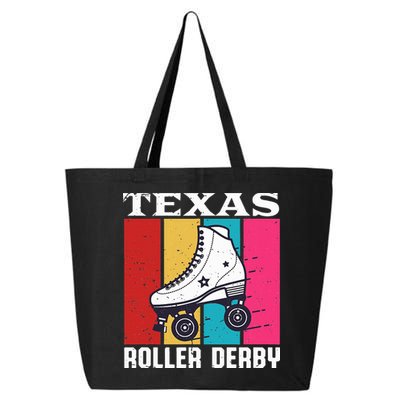 Vintage Retro Texas Roller Derby Women Roller Skating 25L Jumbo Tote