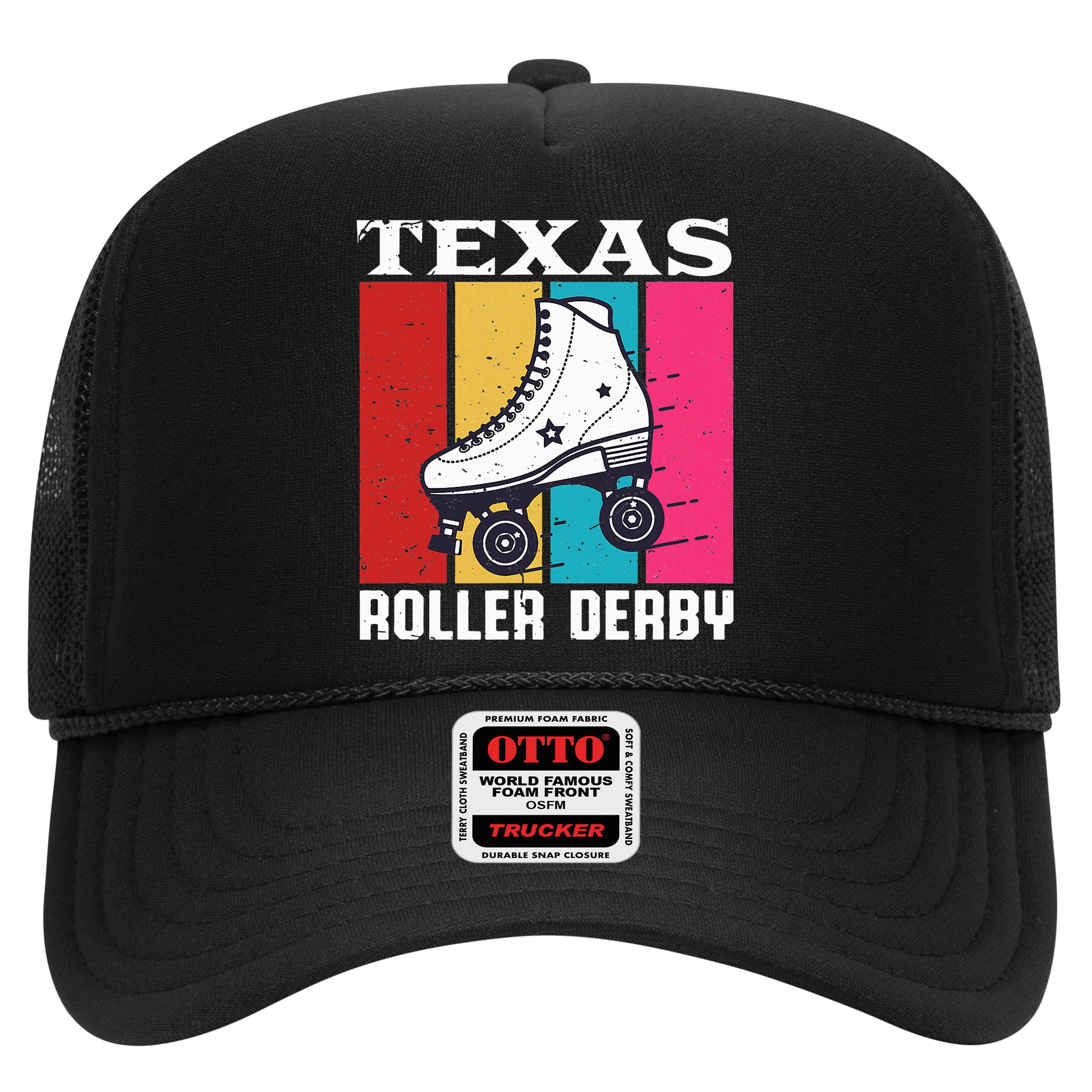 Vintage Retro Texas Roller Derby Women Roller Skating Hat