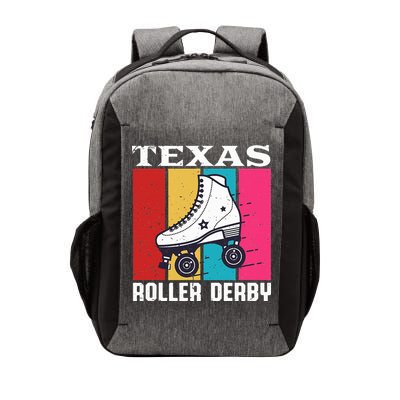 Vintage Retro Texas Roller Derby Women Roller Skating Vector Backpack