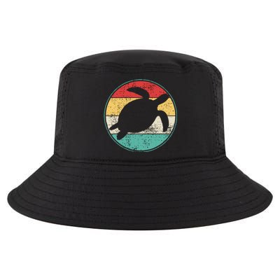 Vintage Retro Turtle Tortoise Water Turtle Marine Biologist Cool Comfort Performance Bucket Hat