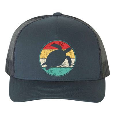 Vintage Retro Turtle Tortoise Water Turtle Marine Biologist Yupoong Adult 5-Panel Trucker Hat