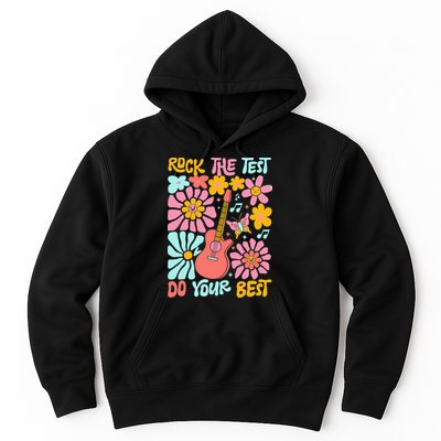 Vintage Rock The Test Funny Test Day For Teachers Hoodie