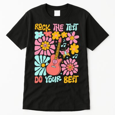 Vintage Rock The Test Funny Test Day For Teachers Tall T-Shirt