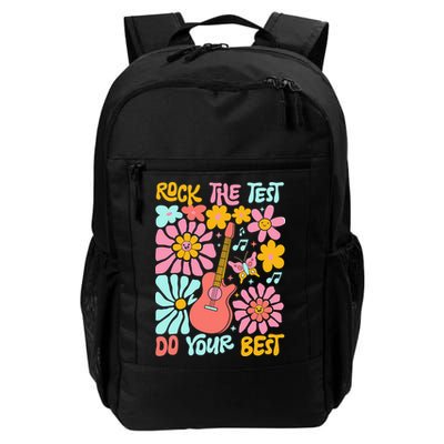 Vintage Rock The Test Funny Test Day For Teachers Backpack