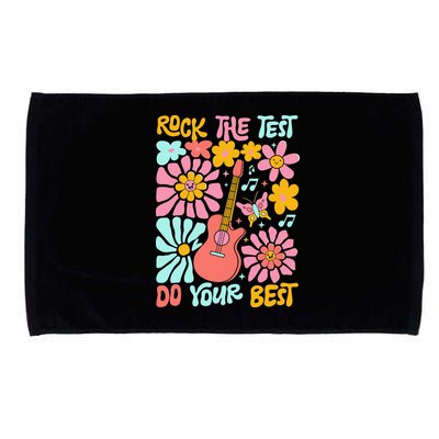 Vintage Rock The Test Funny Test Day For Teachers Microfiber Hand Towel