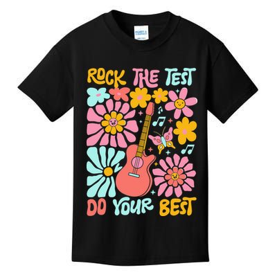 Vintage Rock The Test Funny Test Day For Teachers Kids T-Shirt