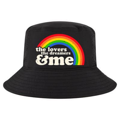 Vintage Retro The Lover The Dreamer And Me Rainbow Cool Comfort Performance Bucket Hat