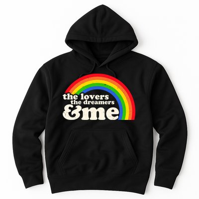 Vintage Retro The Lover The Dreamer And Me Rainbow Hoodie