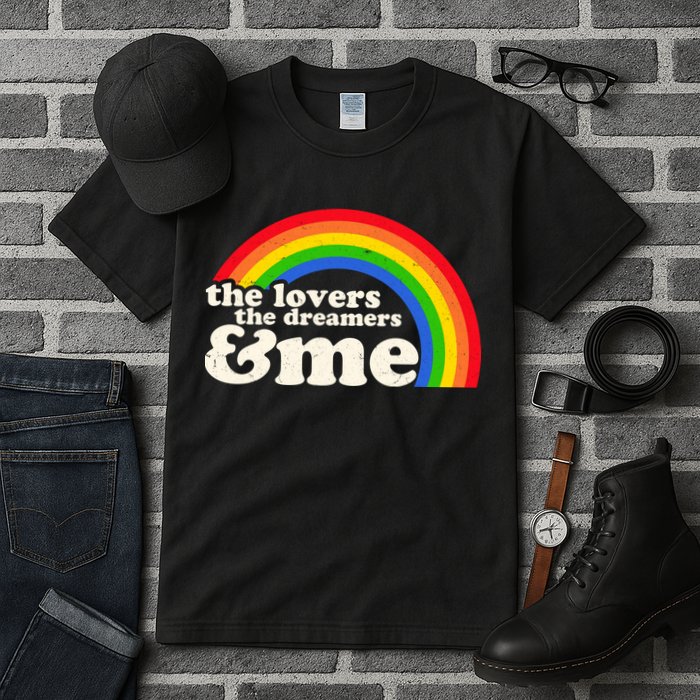 Vintage Retro The Lover The Dreamer And Me Rainbow Tall T-Shirt