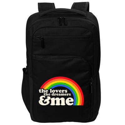 Vintage Retro The Lover The Dreamer And Me Rainbow Impact Tech Backpack