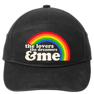 Vintage Retro The Lover The Dreamer And Me Rainbow 7-Panel Snapback Hat