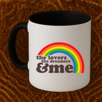Vintage Retro The Lover The Dreamer And Me Rainbow Mug