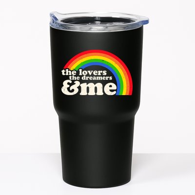 Vintage Retro The Lover The Dreamer And Me Rainbow Tumbler