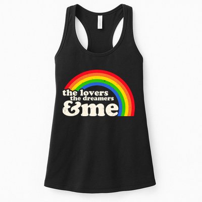 Vintage Retro The Lover The Dreamer And Me Rainbow Womens Tank Top