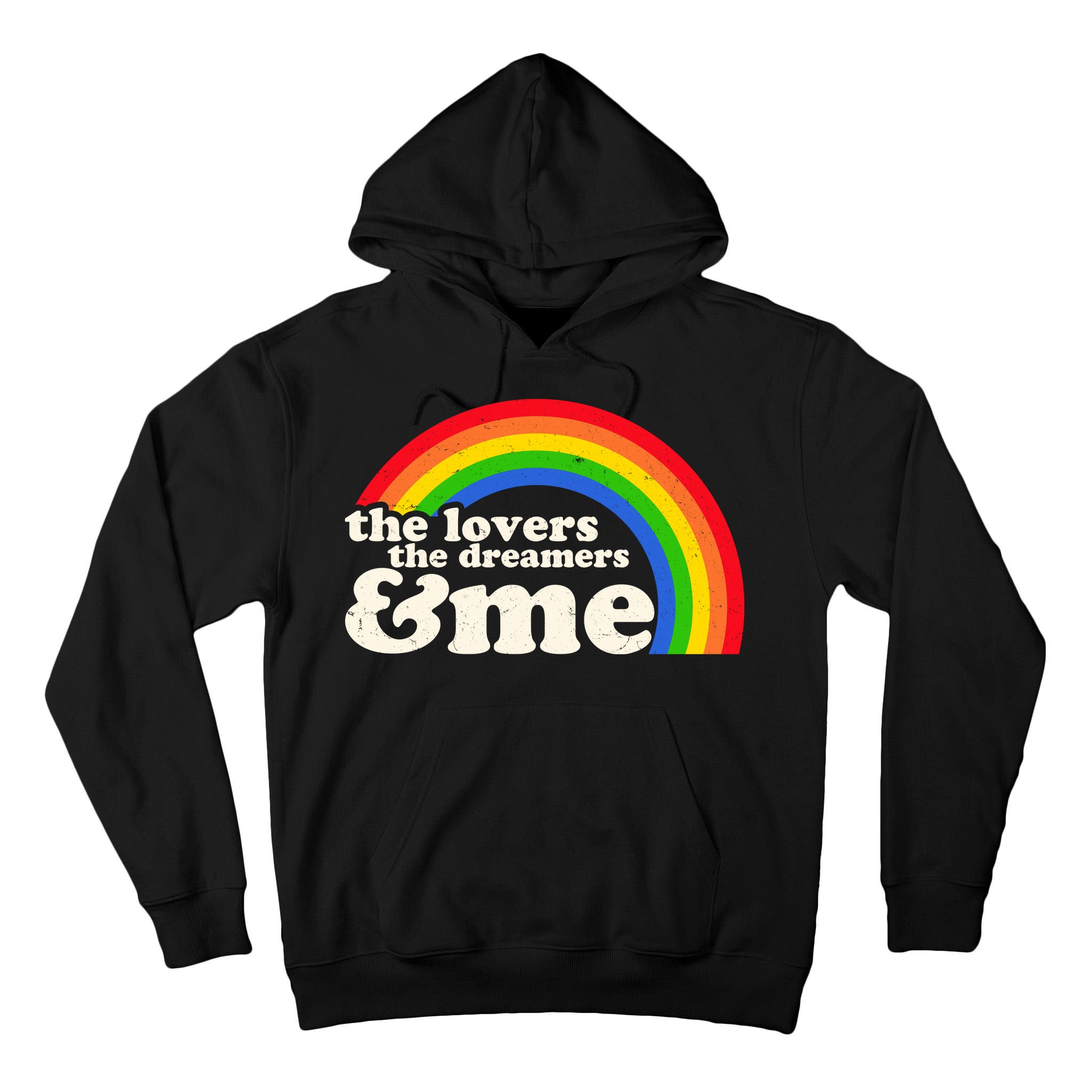 Vintage Retro The Lover The Dreamer And Me Rainbow Tall Hoodie