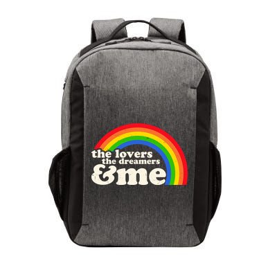Vintage Retro The Lover The Dreamer And Me Rainbow Vector Backpack