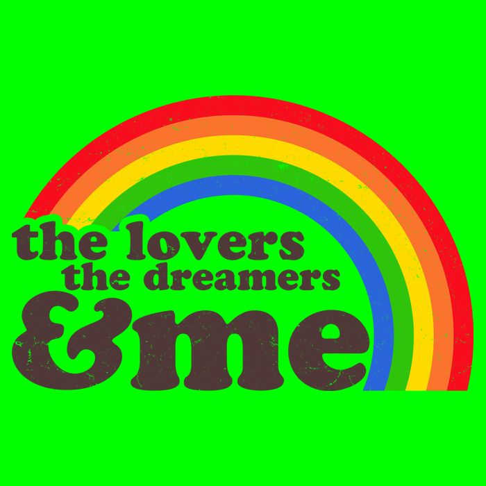 Vintage Retro The Lover The Dreamer And Me Rainbow Button