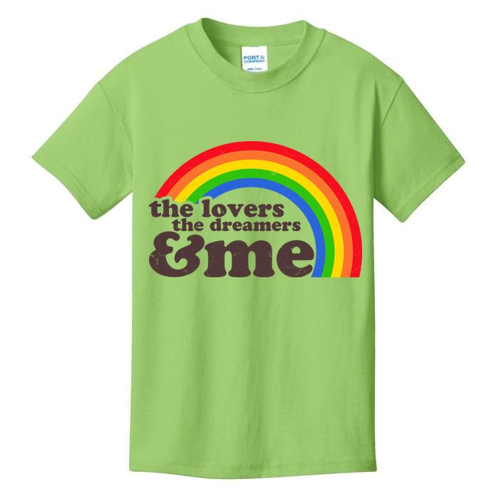 Vintage Retro The Lover The Dreamer And Me Rainbow Kids T-Shirt