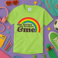 Vintage Retro The Lover The Dreamer And Me Rainbow Kids T-Shirt