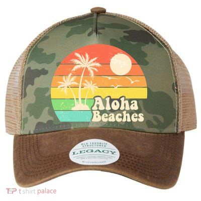 Vintage Retro Tropical Aloha Beahes Legacy Tie Dye Trucker Hat