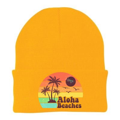 Vintage Retro Tropical Aloha Beahes Knit Cap Winter Beanie