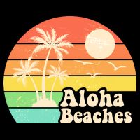 Vintage Retro Tropical Aloha Beahes Backpack