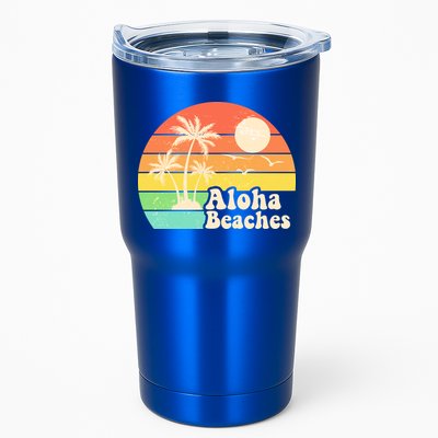 Vintage Retro Tropical Aloha Beahes Tumbler
