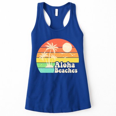 Vintage Retro Tropical Aloha Beahes Womens Tank Top