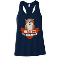 Vintage Respect The Groundhog Day Women's Racerback Tank