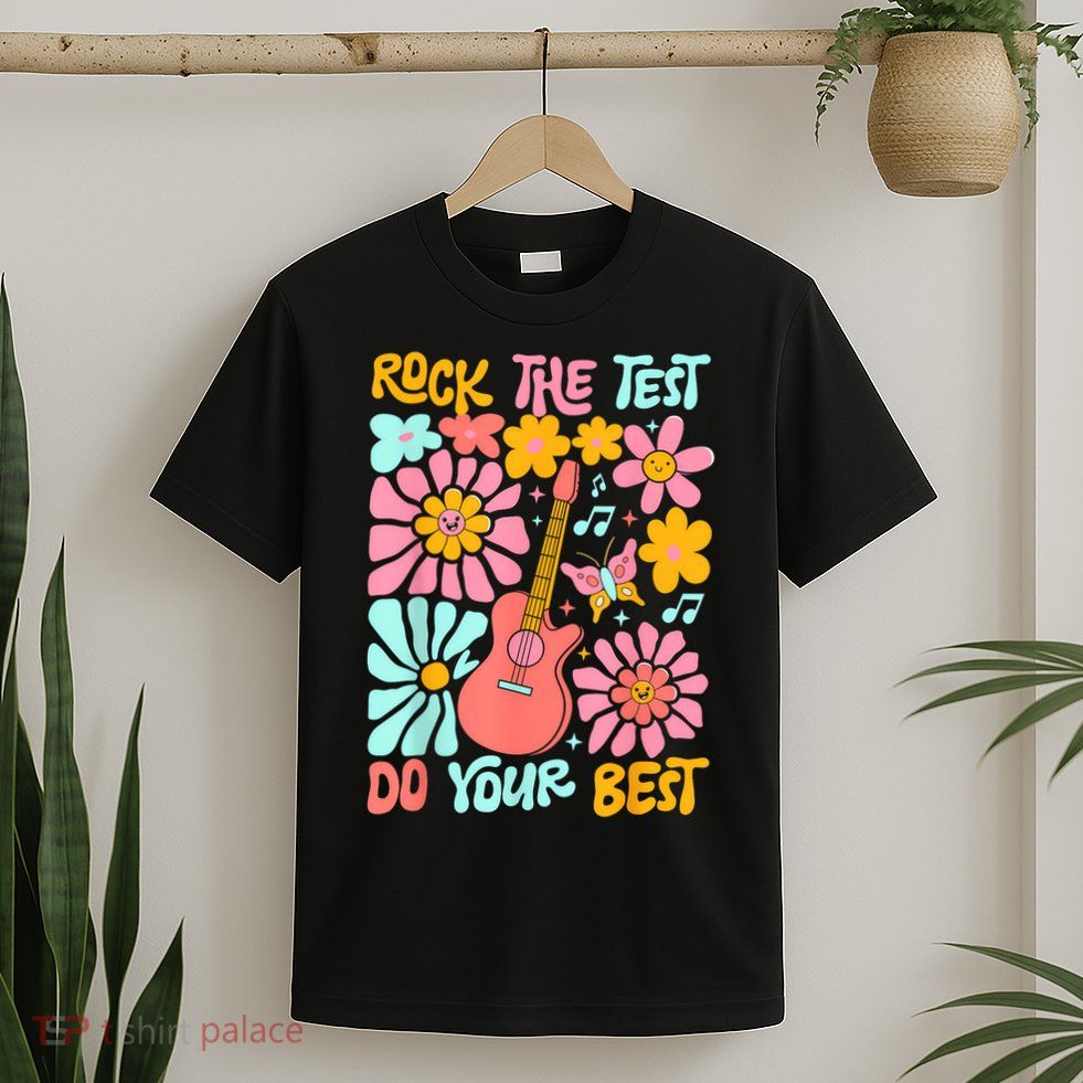Vintage Rock The Test Funny Test Day For Teachers T-Shirt