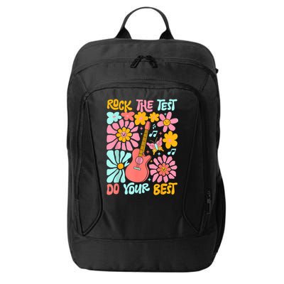 Vintage Rock The Test Funny Test Day For Teachers City Backpack