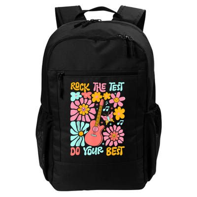 Vintage Rock The Test Funny Test Day For Teachers Backpack