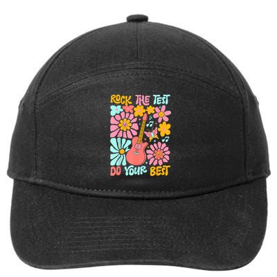 Vintage Rock The Test Funny Test Day For Teachers 7-Panel Snapback Hat