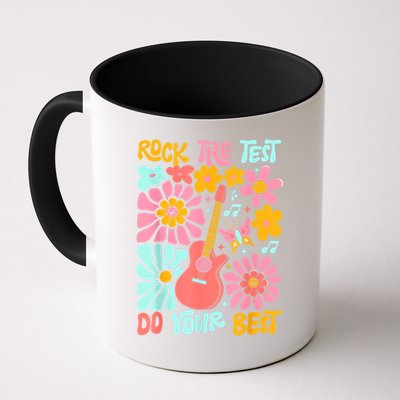 Vintage Rock The Test Funny Test Day For Teachers Mug