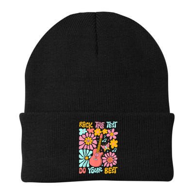 Vintage Rock The Test Funny Test Day For Teachers Beanie