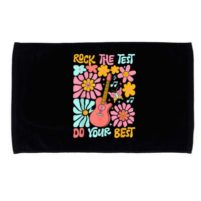 Vintage Rock The Test Funny Test Day For Teachers Microfiber Hand Towel