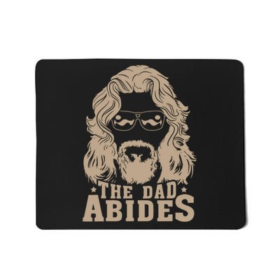 Vintage Retro The Dad Abides Funny Dad FatherS Day Mousepad