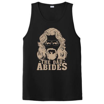 Vintage Retro The Dad Abides Funny Dad FatherS Day PosiCharge Competitor Tank