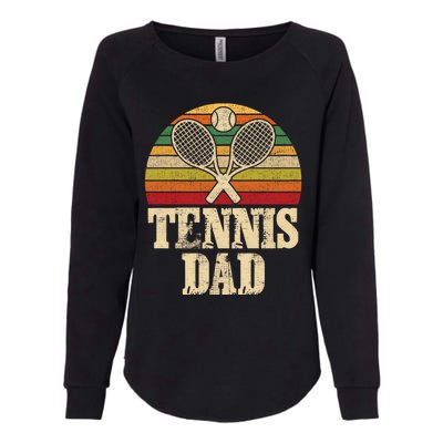 Vintage Retro Tennis Dad Fathers Day Present Gift Womens California Wash Sweatshirt