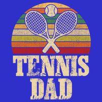 Vintage Retro Tennis Dad Fathers Day Present Gift T-Shirt