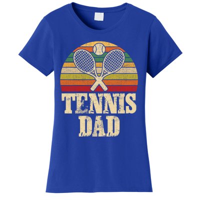 Vintage Retro Tennis Dad Fathers Day Present Gift Women's T-Shirt