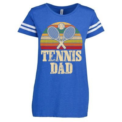 Vintage Retro Tennis Dad Fathers Day Present Gift Enza Ladies Jersey Football T-Shirt