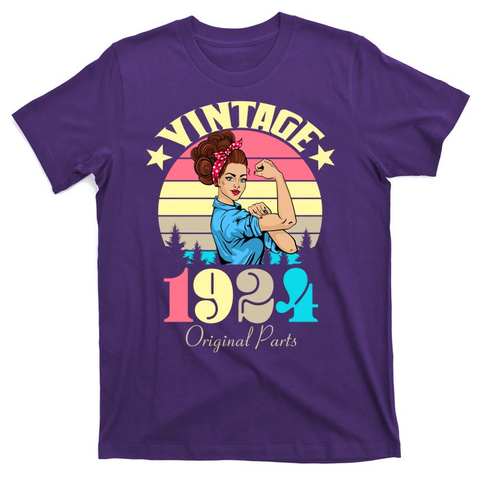 Vintage Rosie The Riveter 1924 Original Parts 100th Birthday T-Shirt