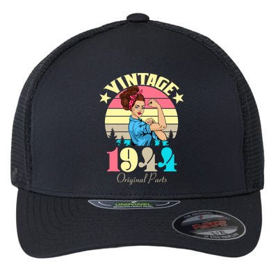 Vintage Rosie The Riveter 1944 Original Parts 80th Birthday Flexfit Unipanel Trucker Cap