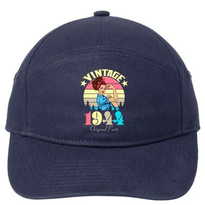 Vintage Rosie The Riveter 1944 Original Parts 80th Birthday 7-Panel Snapback Hat