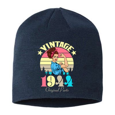 Vintage Rosie The Riveter 1944 Original Parts 80th Birthday Sustainable Beanie